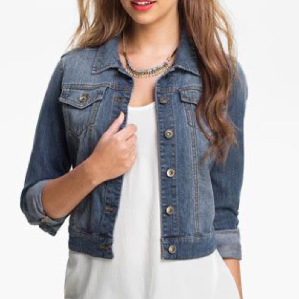 Nordstrom BP Medium Wash Denim Jacket